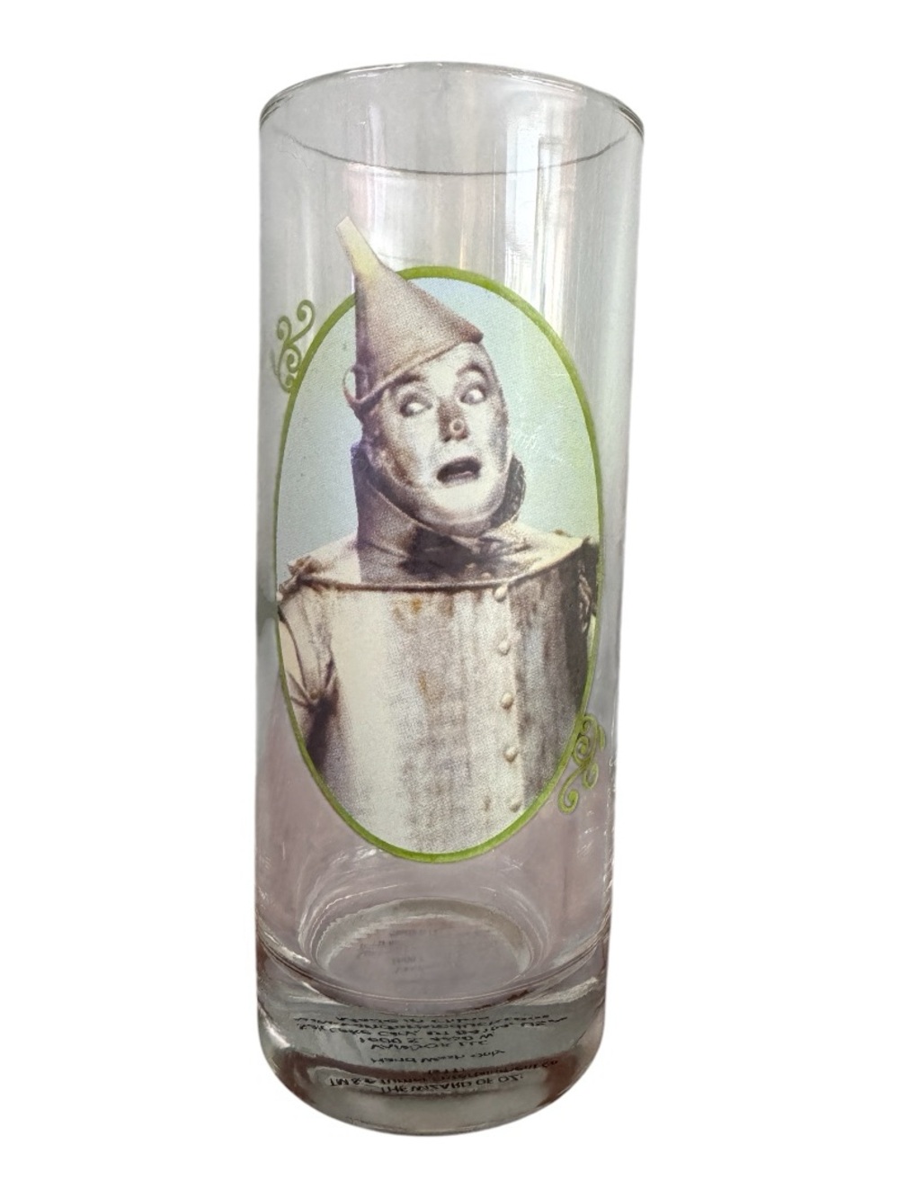 Vintage Wizard of Oz Tin Man Drinking Glass Turner Entertainment Vandar Canada